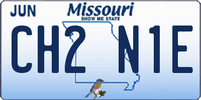 MO license plate CH2N1E
