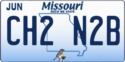 MO license plate CH2N2B