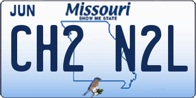 MO license plate CH2N2L