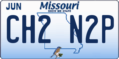MO license plate CH2N2P