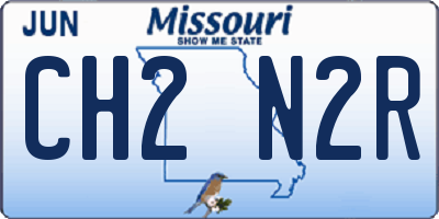 MO license plate CH2N2R