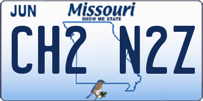 MO license plate CH2N2Z