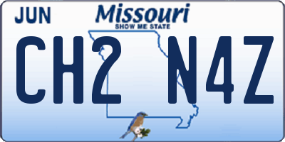 MO license plate CH2N4Z