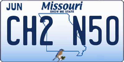 MO license plate CH2N5O