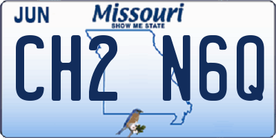 MO license plate CH2N6Q