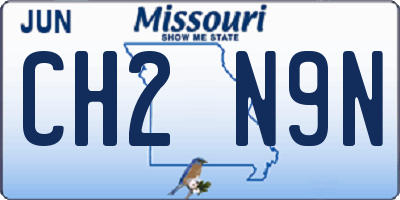 MO license plate CH2N9N
