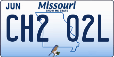 MO license plate CH2O2L