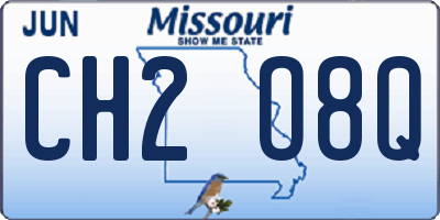 MO license plate CH2O8Q