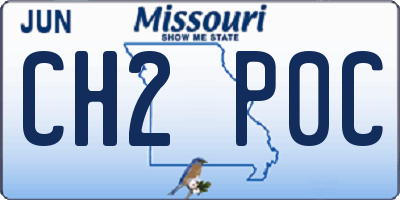 MO license plate CH2P0C