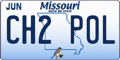 MO license plate CH2P0L