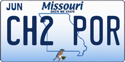 MO license plate CH2P0R