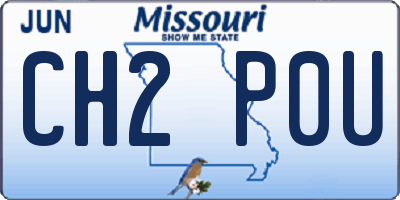 MO license plate CH2P0U