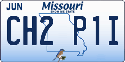 MO license plate CH2P1I