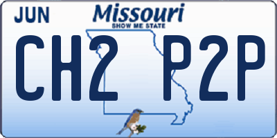 MO license plate CH2P2P