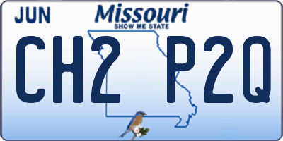 MO license plate CH2P2Q