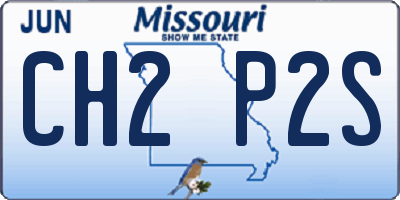 MO license plate CH2P2S