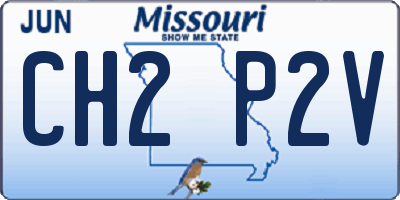 MO license plate CH2P2V