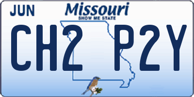 MO license plate CH2P2Y
