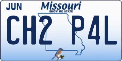 MO license plate CH2P4L