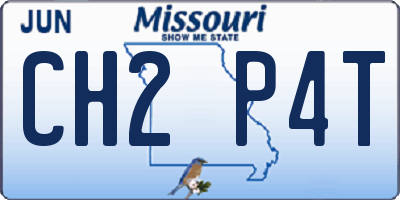MO license plate CH2P4T