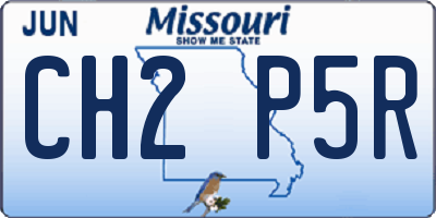 MO license plate CH2P5R