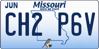 MO license plate CH2P6V
