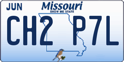 MO license plate CH2P7L