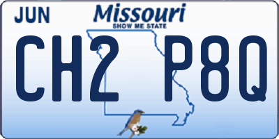 MO license plate CH2P8Q