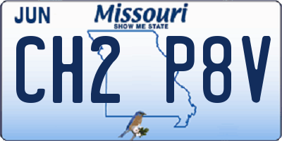 MO license plate CH2P8V