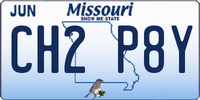 MO license plate CH2P8Y