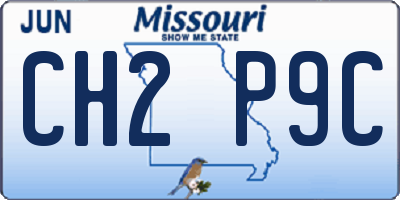 MO license plate CH2P9C