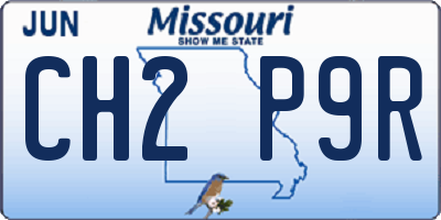 MO license plate CH2P9R