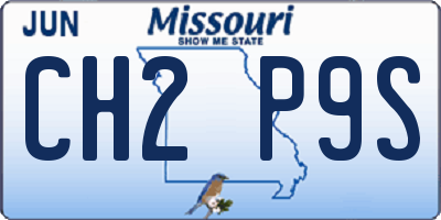 MO license plate CH2P9S
