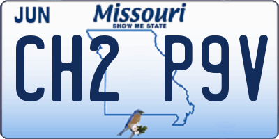 MO license plate CH2P9V