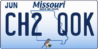 MO license plate CH2Q0K