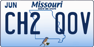 MO license plate CH2Q0V