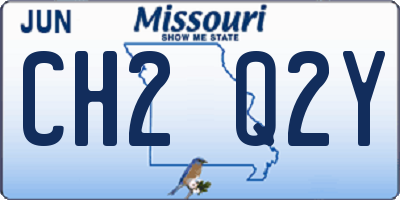 MO license plate CH2Q2Y