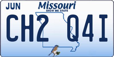 MO license plate CH2Q4I