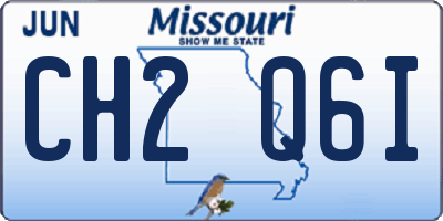 MO license plate CH2Q6I
