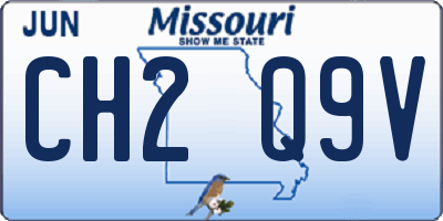 MO license plate CH2Q9V