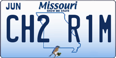 MO license plate CH2R1M