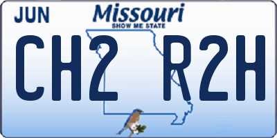 MO license plate CH2R2H