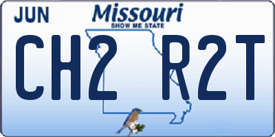 MO license plate CH2R2T