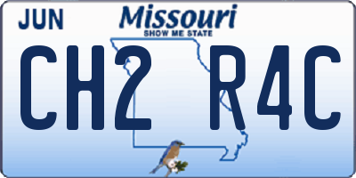 MO license plate CH2R4C