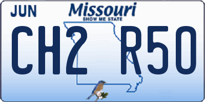 MO license plate CH2R5O
