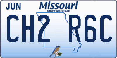 MO license plate CH2R6C