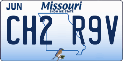 MO license plate CH2R9V