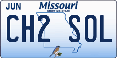 MO license plate CH2S0L