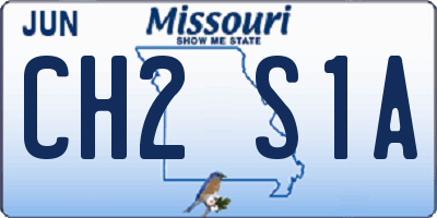 MO license plate CH2S1A