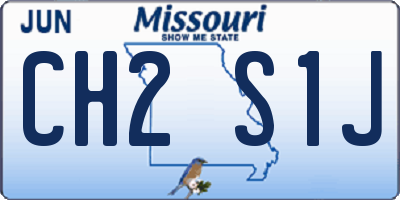 MO license plate CH2S1J